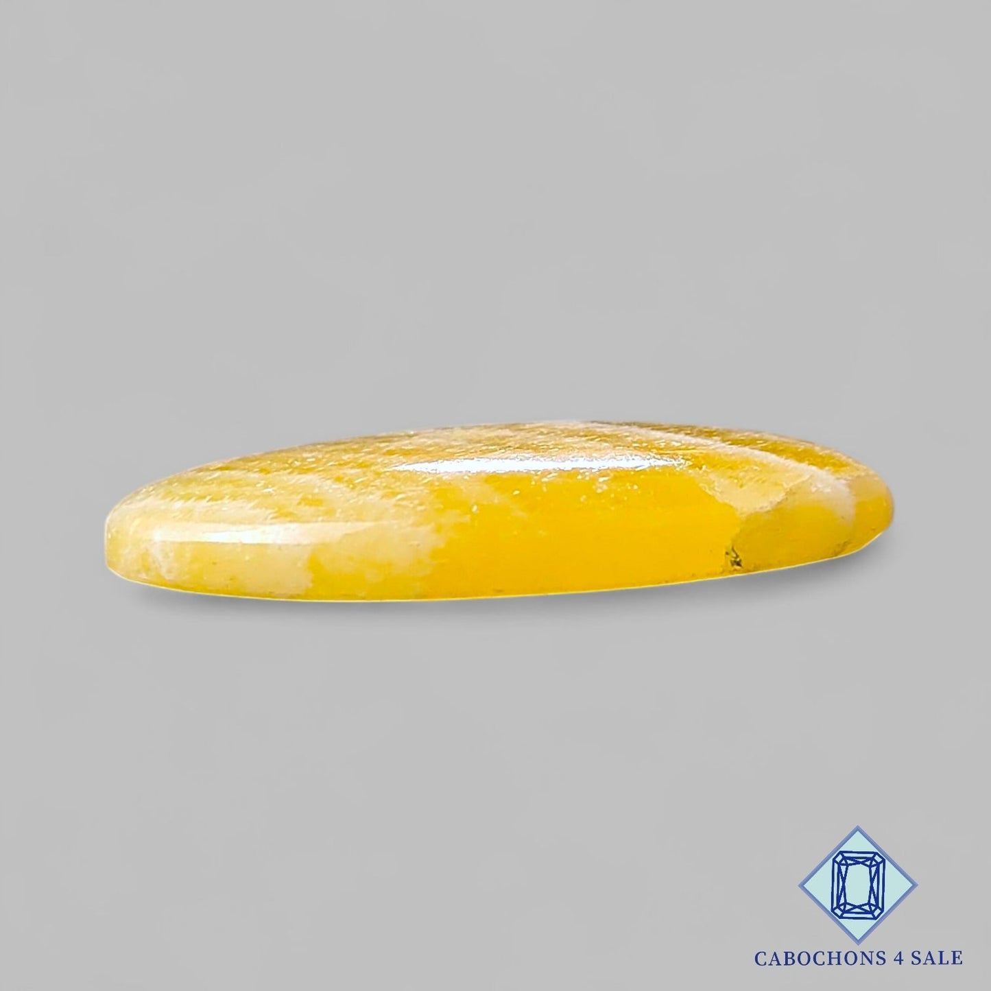 Natural Yellow Calcite Gemstone  Oval Cabochons 39*25*6mm from Mexico available for sale