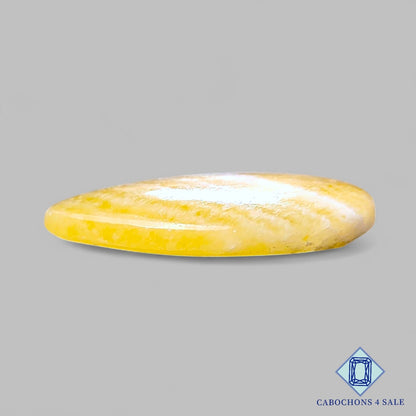 Natural Yellow Calcite Gemstone  Pear Cabochons 35*28*6mm from Mexico available for sale