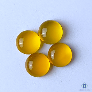 Yellow Chalcedony Round Calibrated 6*6*3mm