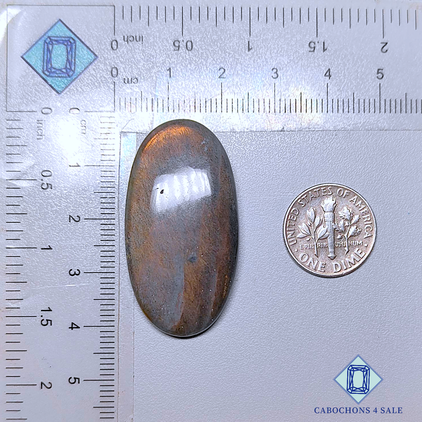 Yellow Labradorite Oval Cabochons 40*21*6mm