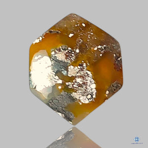 Natural Yellow Marcasite Gemstone Hexagon Cabochons 16*13*5mm from Mexico available for sale