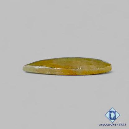 Natural Yellow Sapphire Gemstone  Pear Rose Cut 17*11*2mm from Myanmar available for sale