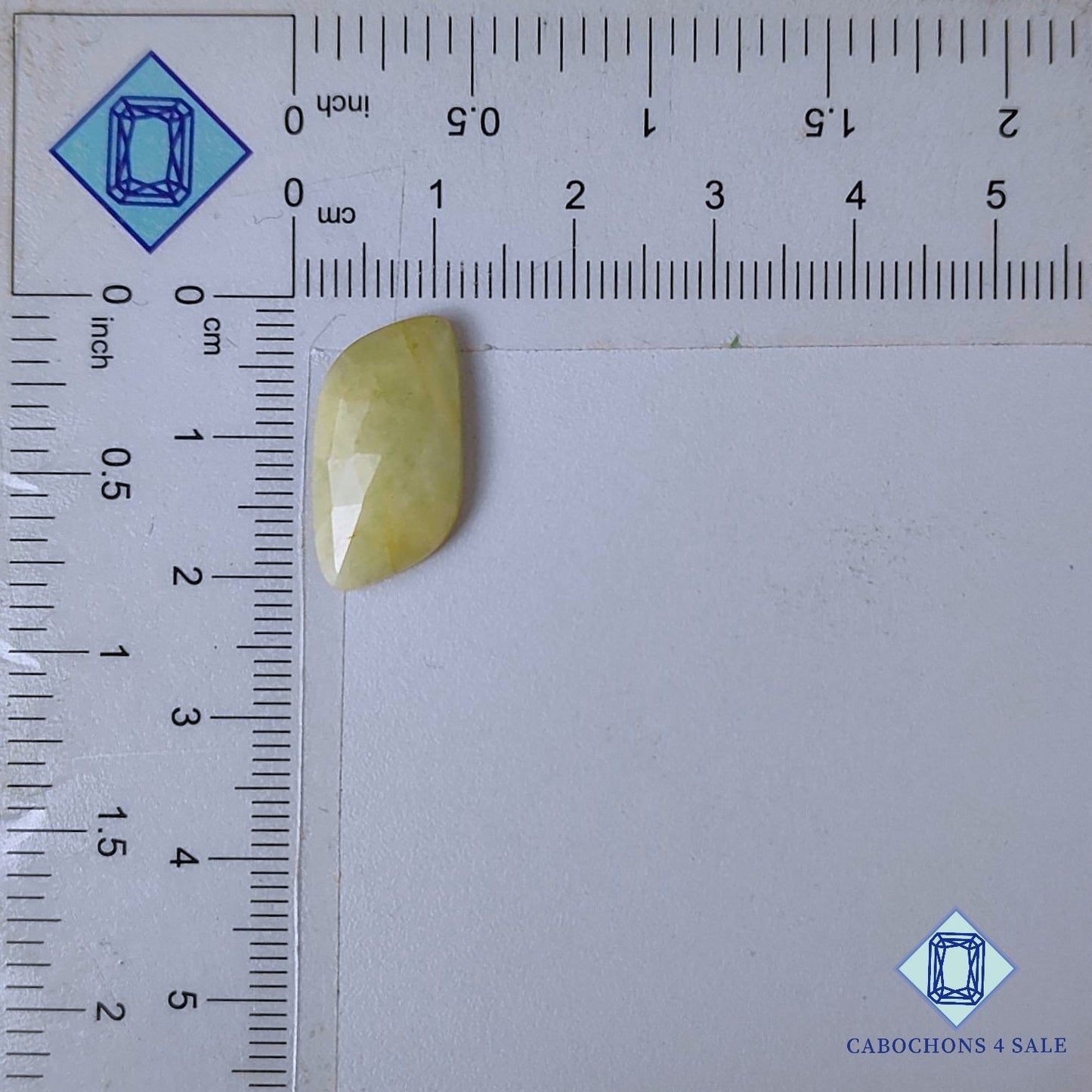 Natural Yellow Sapphire Gemstone  Fancy Rose Cut 20*10*4mm from Myanmar available for sale