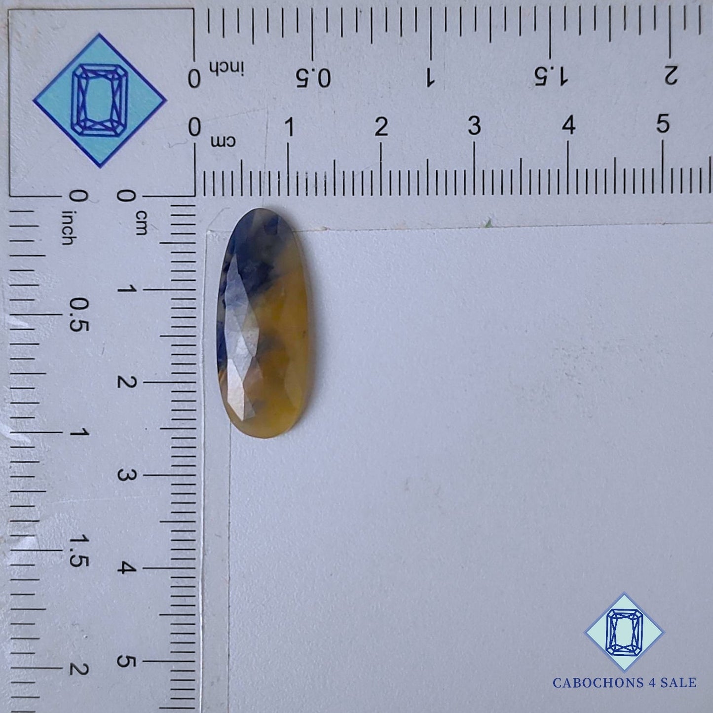 Natural Yellow Sapphire Gemstone  Oval Rose Cut 24*9*1mm from Myanmar available for sale