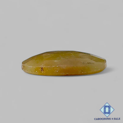 Natural Yellow Sapphire Gemstone  Oval Rose Cut 16*12*3mm from Myanmar available for sale