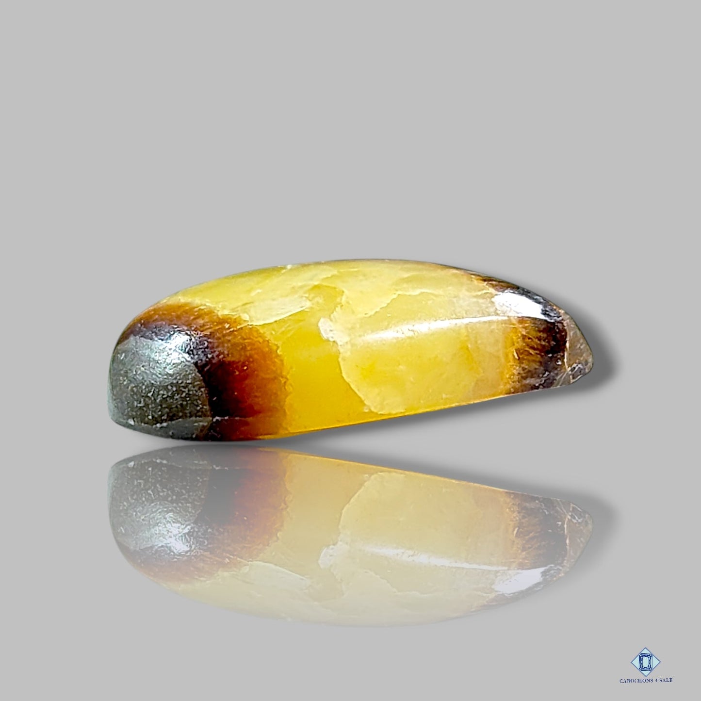 Yellow Septarian Pear Cabochons