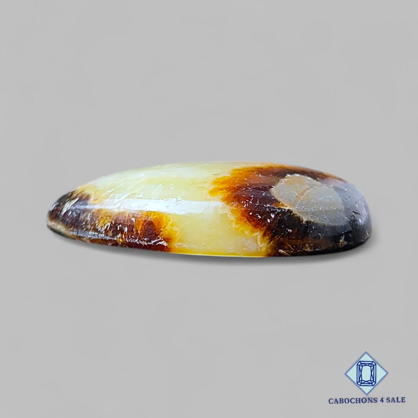 Natural Yellow Septarian Gemstone Pear Cabochons 26*20*6mm from USA available for sale