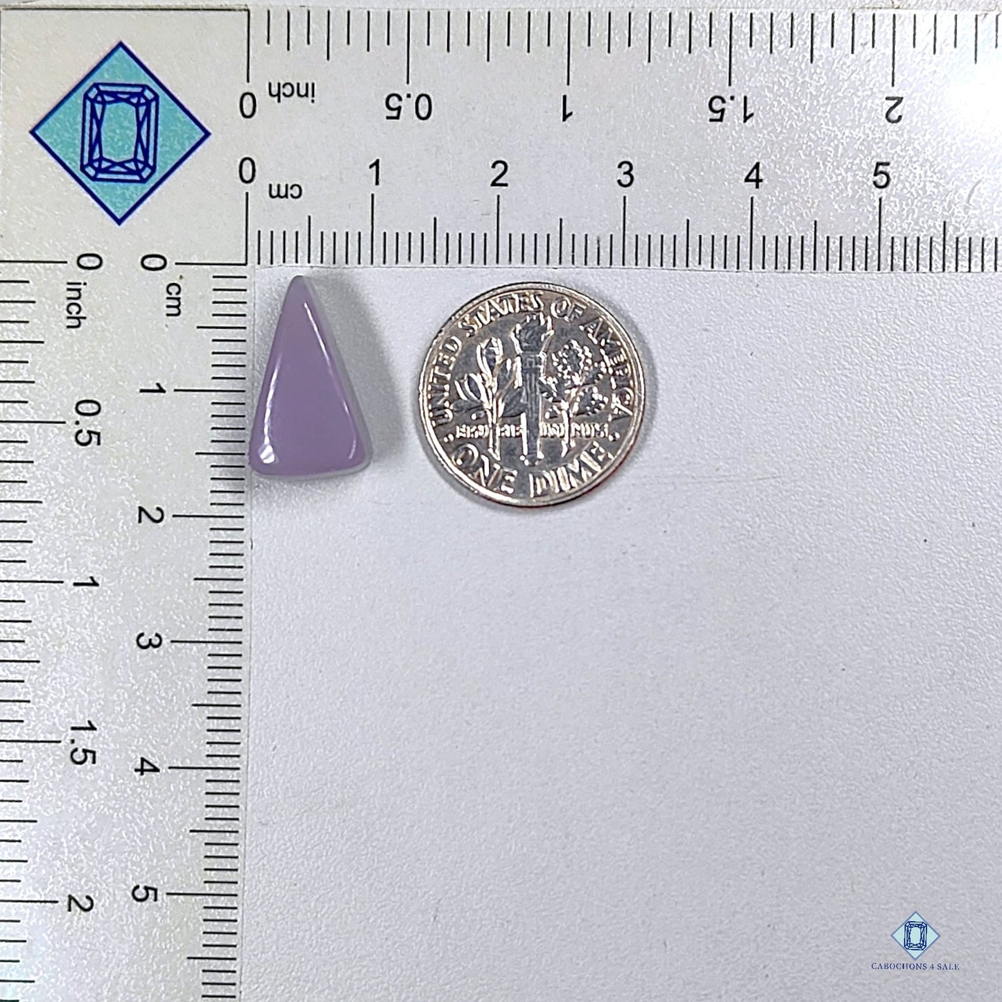 Yttrium Fluorite Triangle Cabochons