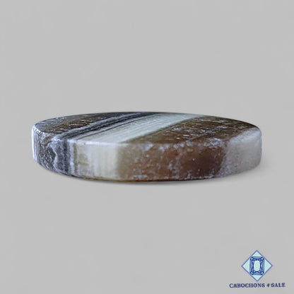 Natural Zebra Calcite Gemstone Round Cabochons 22*4mm from Mexico  available for sale