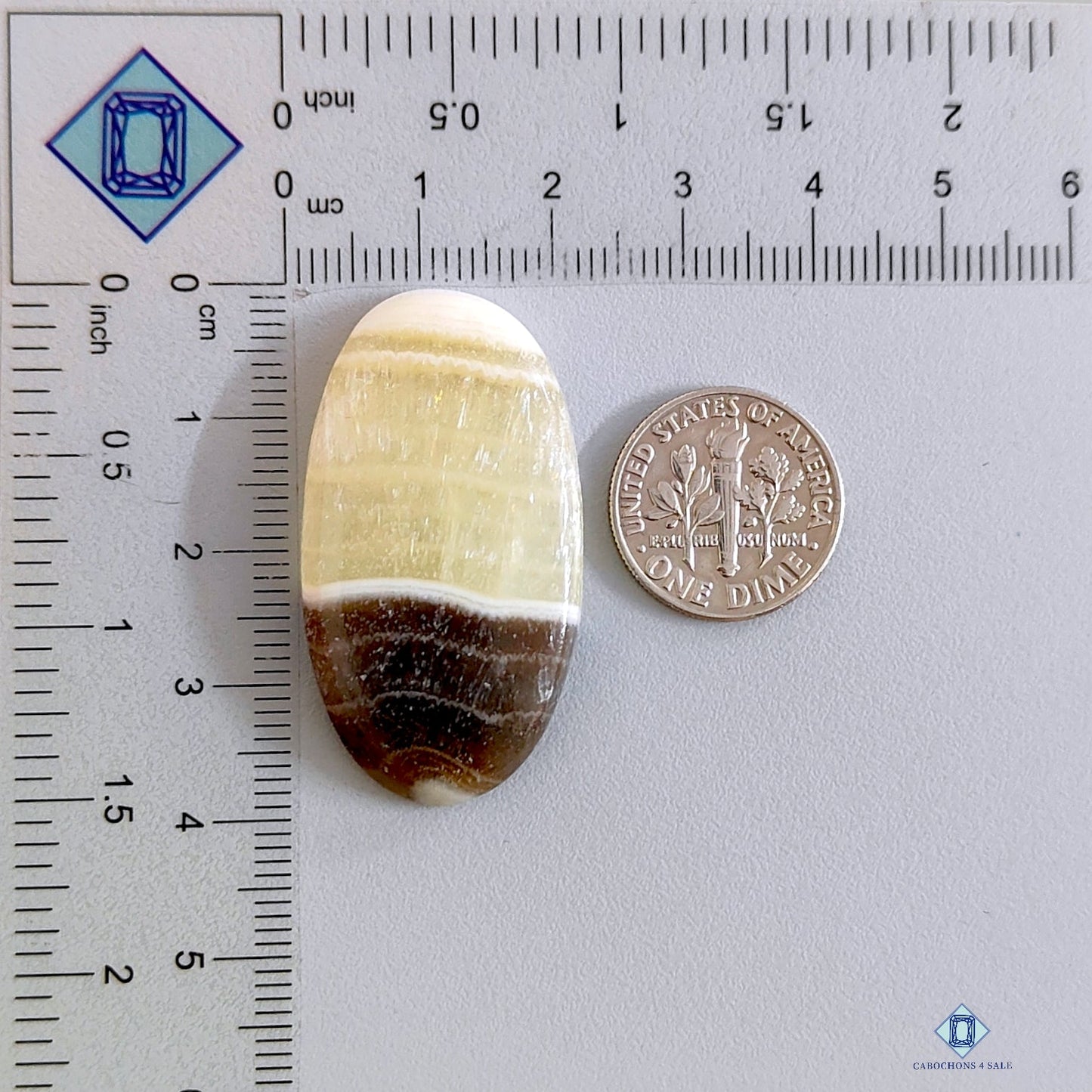 Zebra Calcite Oval Cabochons