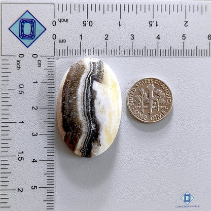 Zebra Calcite Oval Cabochons