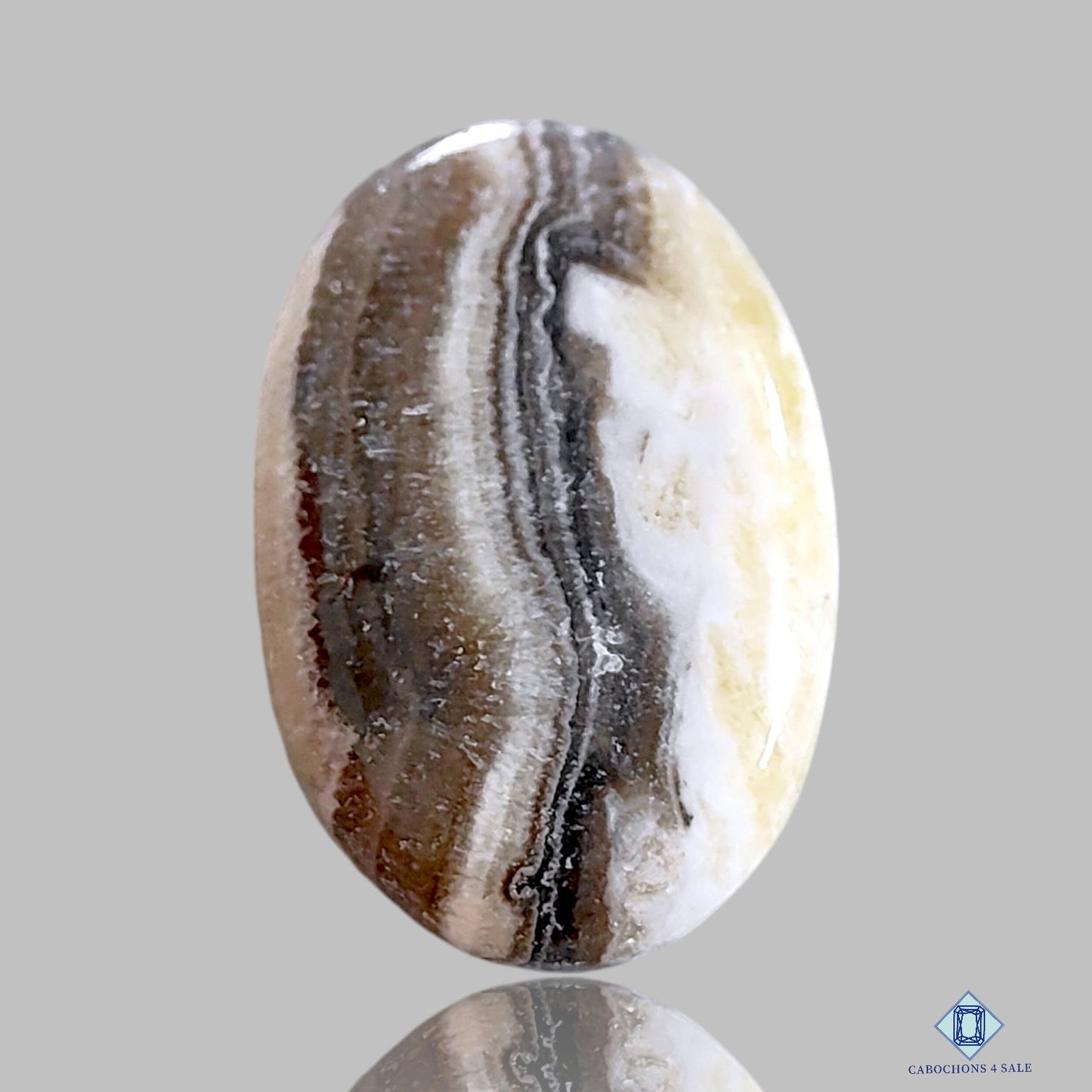 Zebra Calcite Oval Cabochons