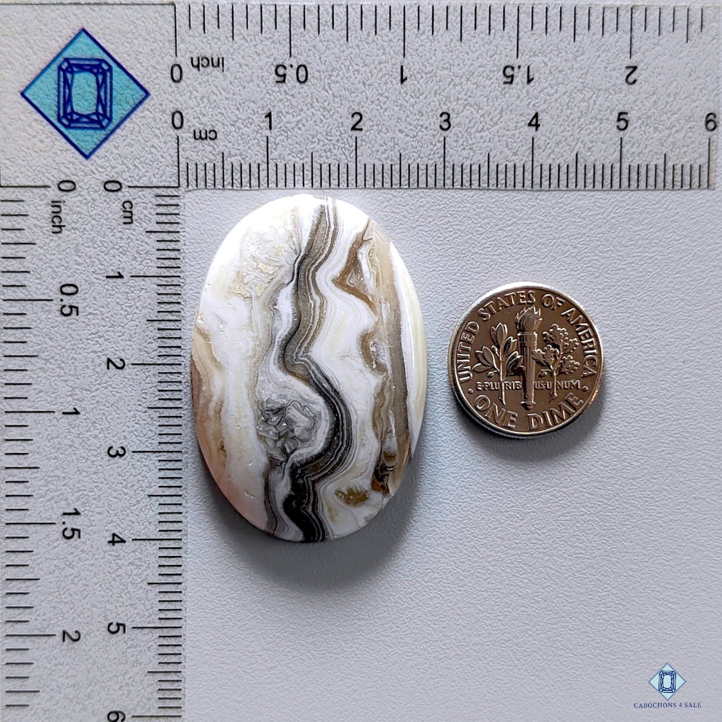 Zebra Calcite Oval Cabochons