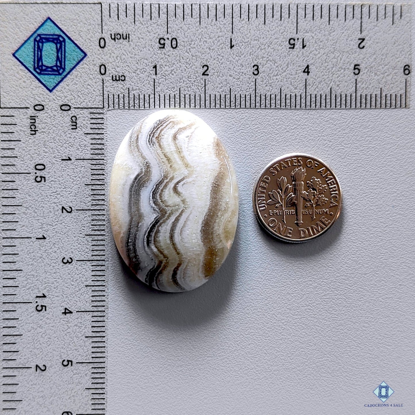 Zebra Calcite Oval Cabochons