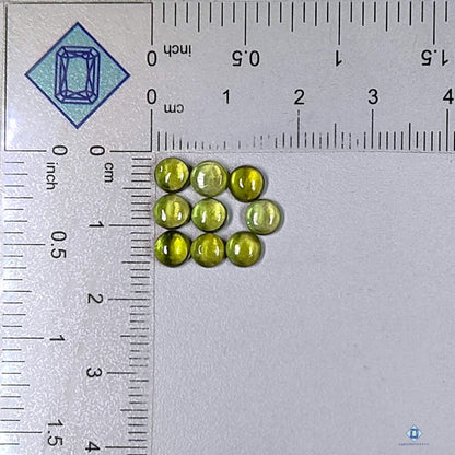 green peridot round lots