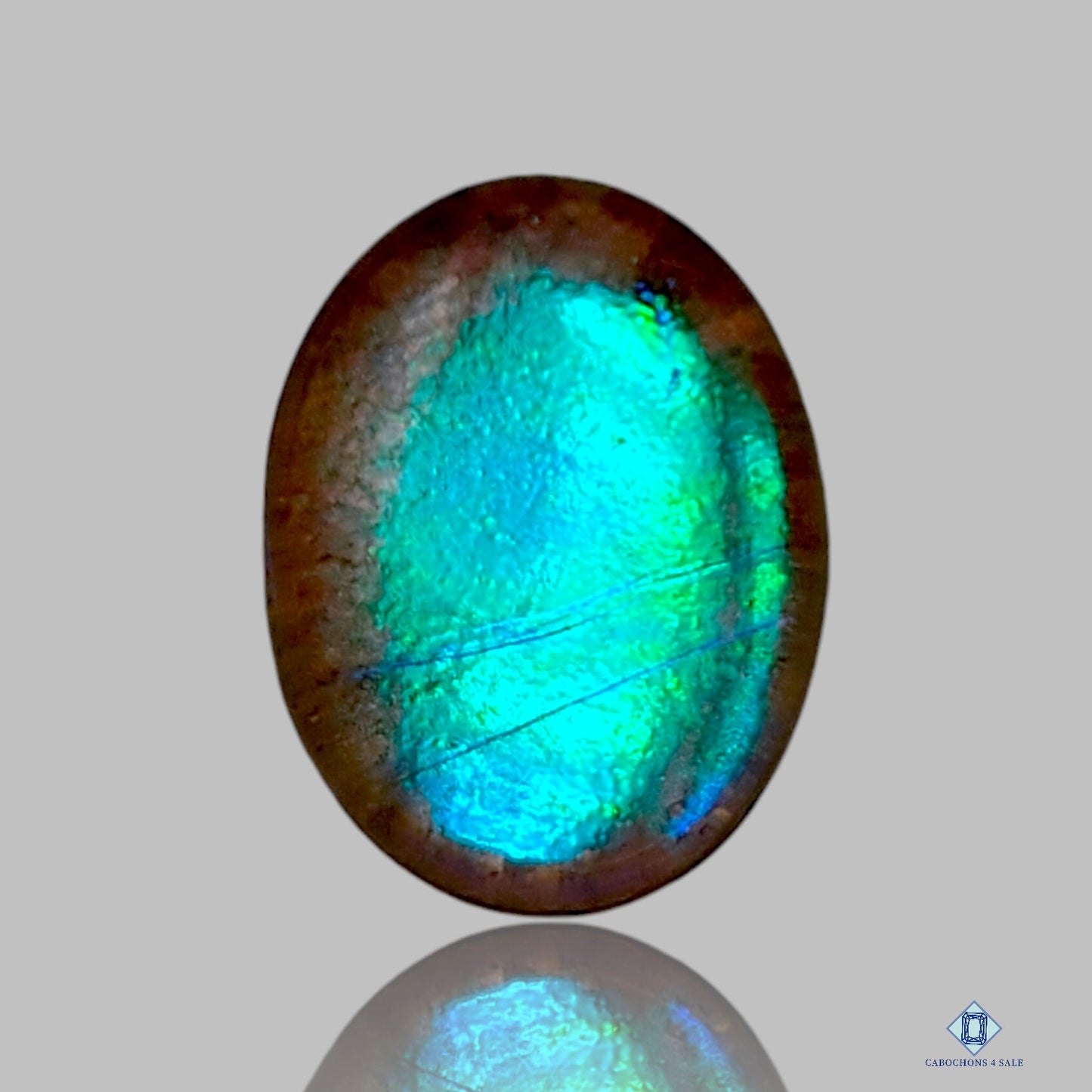 Labradorite Coated Doublets  Oval Doublets