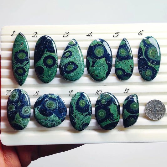 Kambaba Jasper Cabochons for Jewelry Making | Natural Kambaba Jasper Gemstone | Loose Stones