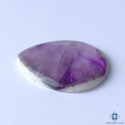Amethyst Pear Cabochons 31x29x4mm