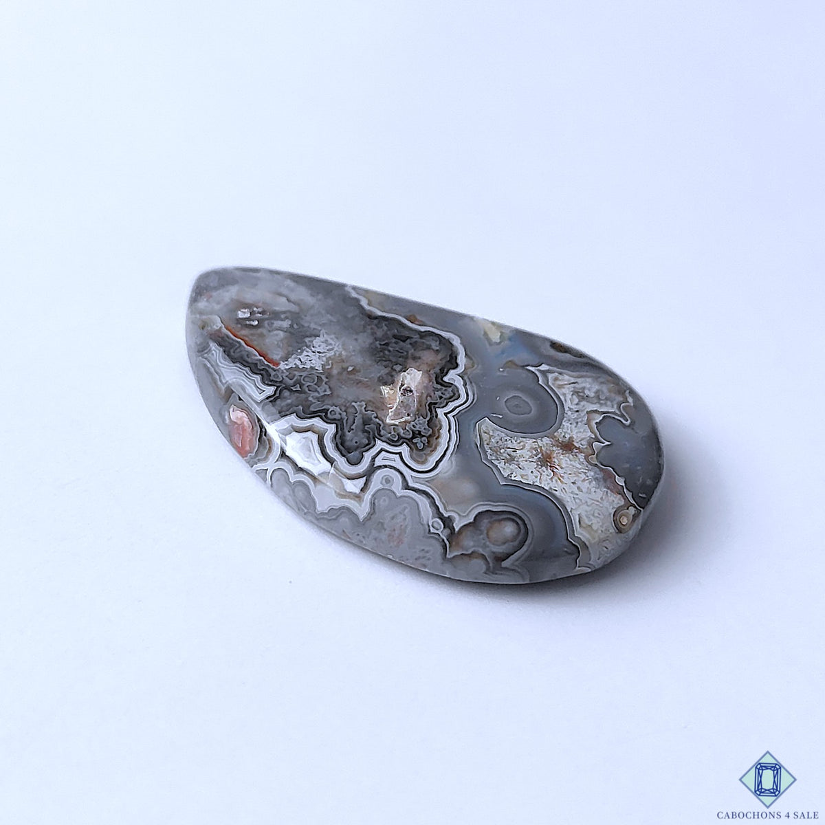 Crazy Lace Agate Fancy Cabochons 38x25x6mm