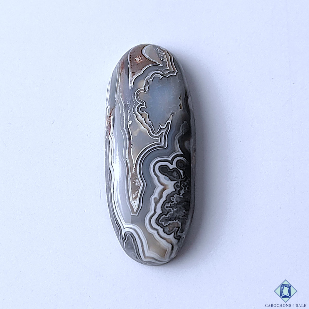 Premium Crazy Lace Agate Oval Cabochons 37x15x6mm