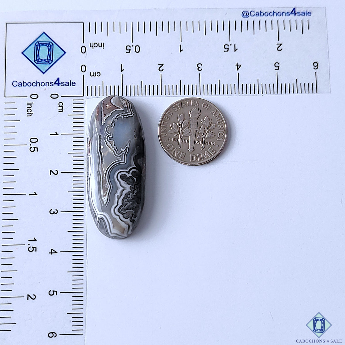 Premium Crazy Lace Agate Oval Cabochons 37x15x6mm
