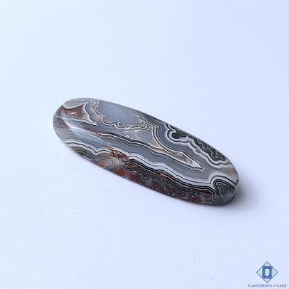 Premium Crazy Lace Agate Oval Cabochons 37x15x6mm