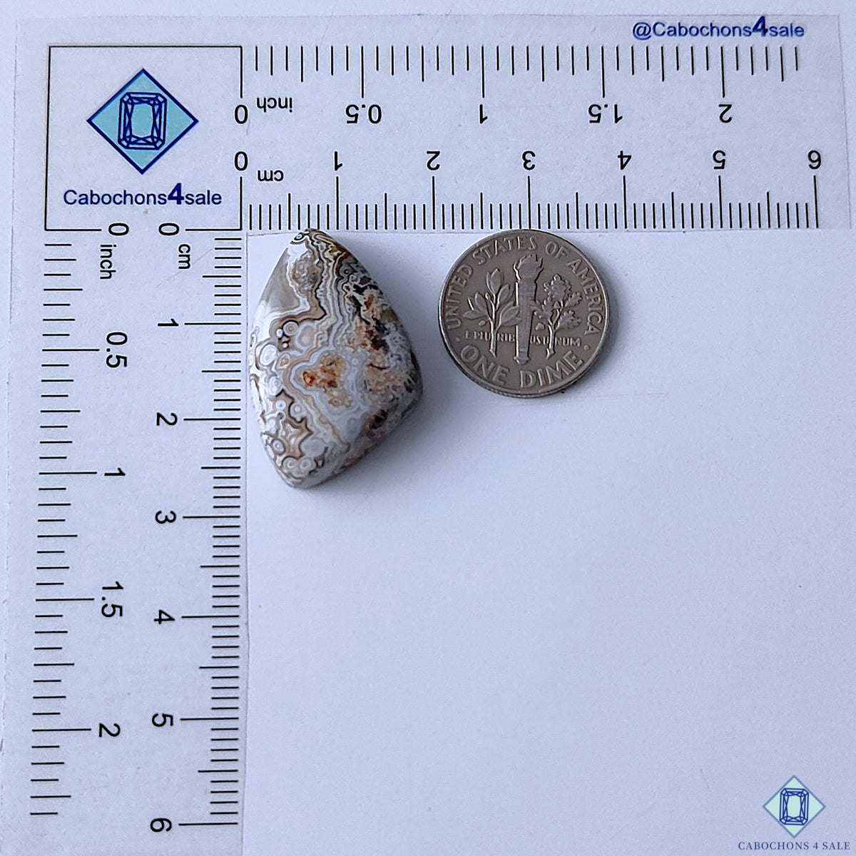 Premium Crazy Lace Agate Fancy Cabochons 27x17x7mm