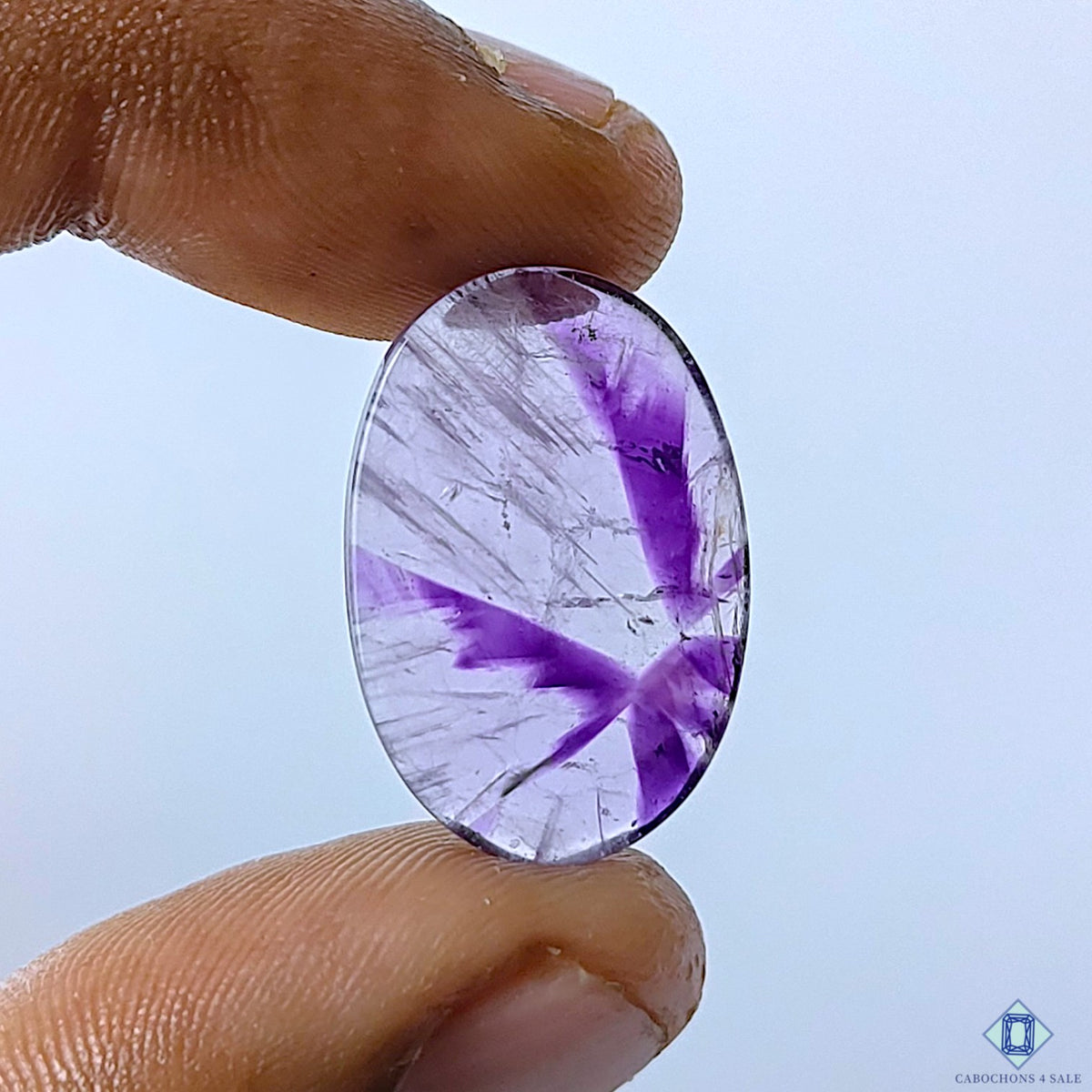 Trapiche Amethyst Oval Cabochons 24x16x3mm
