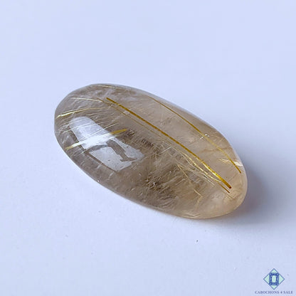 Golden Rutile Quartz Oval Cabochons 26x16x8mm
