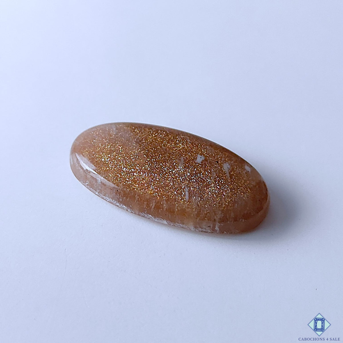 Peach Moonstone Oval Cabochons 34x19x6mm