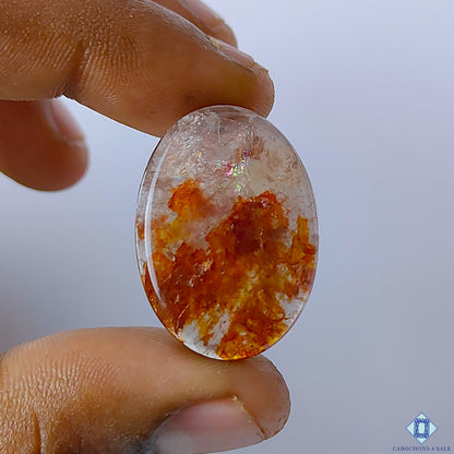 Fire Quartz Oval Cabochons 29x21x4mm