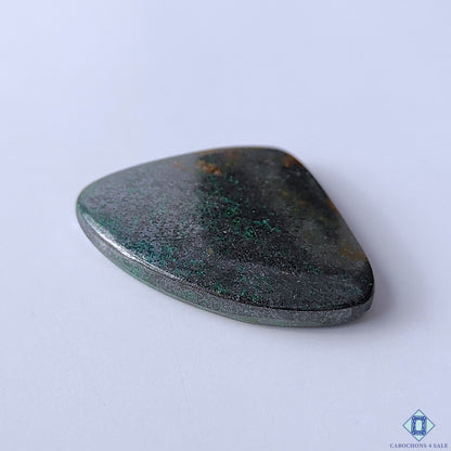 Azurite Gun Metal Fancy Cabochons 42x34x6mm