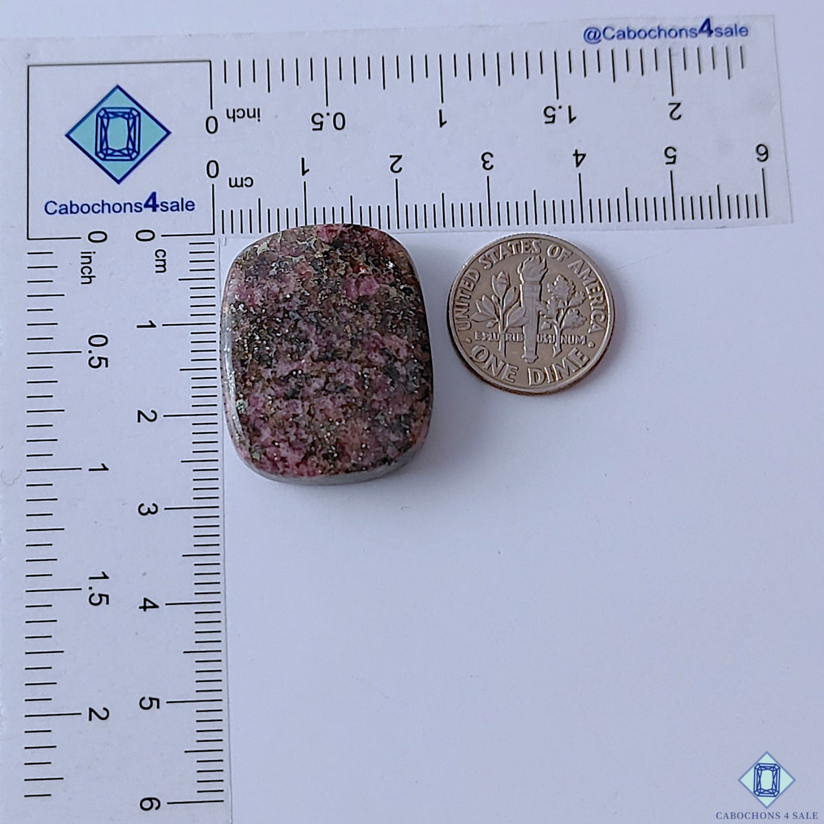 Ruby Fall Jasper Rectangle Cabochons 27x22x7mm