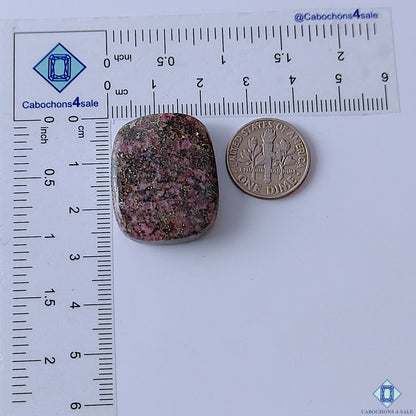 Ruby Fall Jasper Rectangle Cabochons 27x22x7mm
