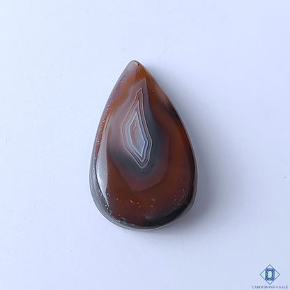 Botswana Agate Pear Cabochons 33x20x6mm