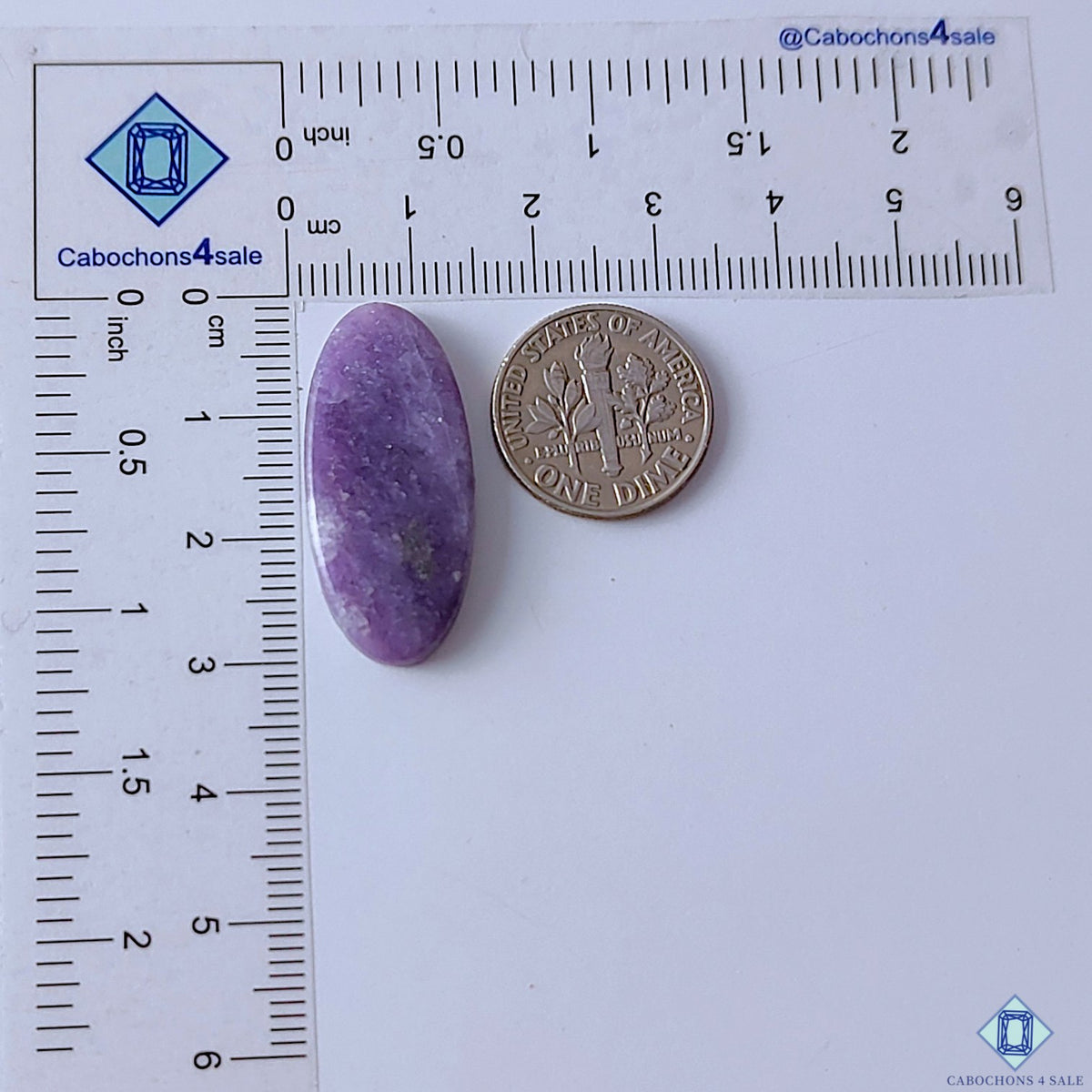 Lepidolite Oval Cabochons 30x13x4mm