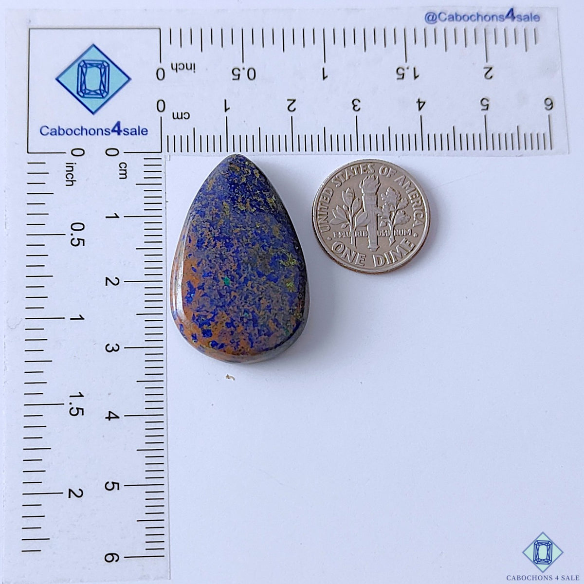 Lapis Lazuli Pear Cabochons 32x21x6mm