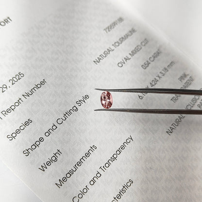 Natural Pink Tourmaline Oval Mix Cut