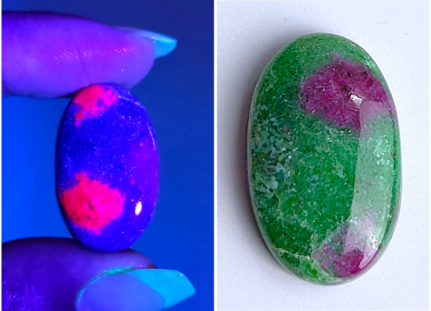 Ruby Zoisite Oval Cabochons