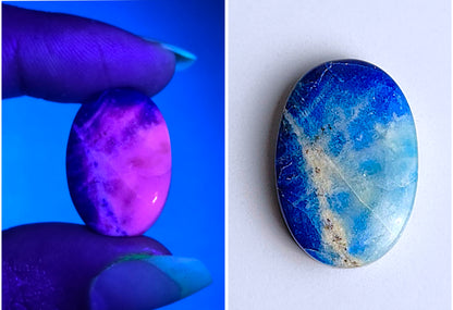 Natural Afghanite Gemstone Oval Cabochons 22*15*5mm from Afghanistan available for sale