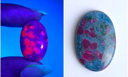 Ruby Kyanite Oval Cabochons