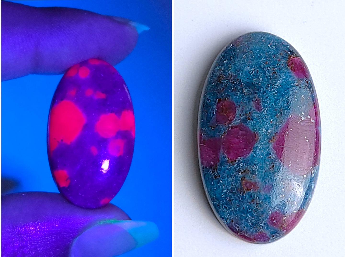 Natural Ruby Kyanite Gemstone  Oval Cabochons 27*16*5mm From India available for sale