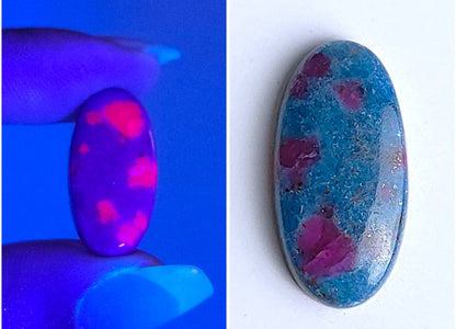 Ruby Kyanite Oval Cabochons