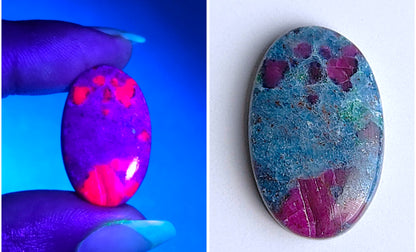 Ruby Kyanite Oval Cabochons