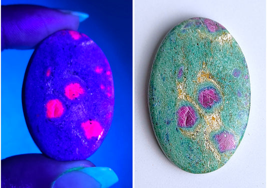 Ruby Fuchsite Oval Cabochons