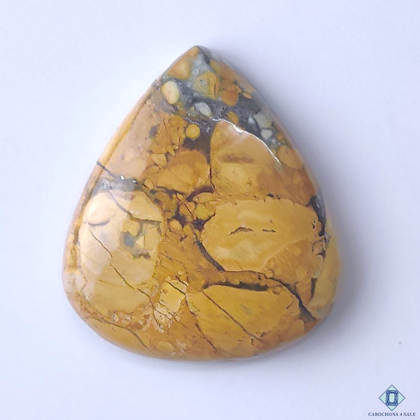 Maligano Jasper Pear Cabochons 28*25*6mm