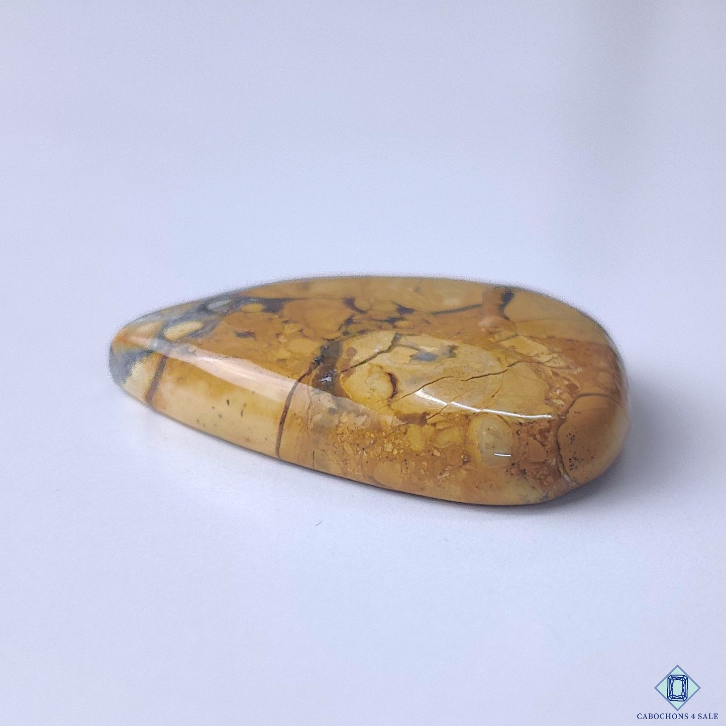 Maligano Jasper Pear Cabochons 28*25*6mm