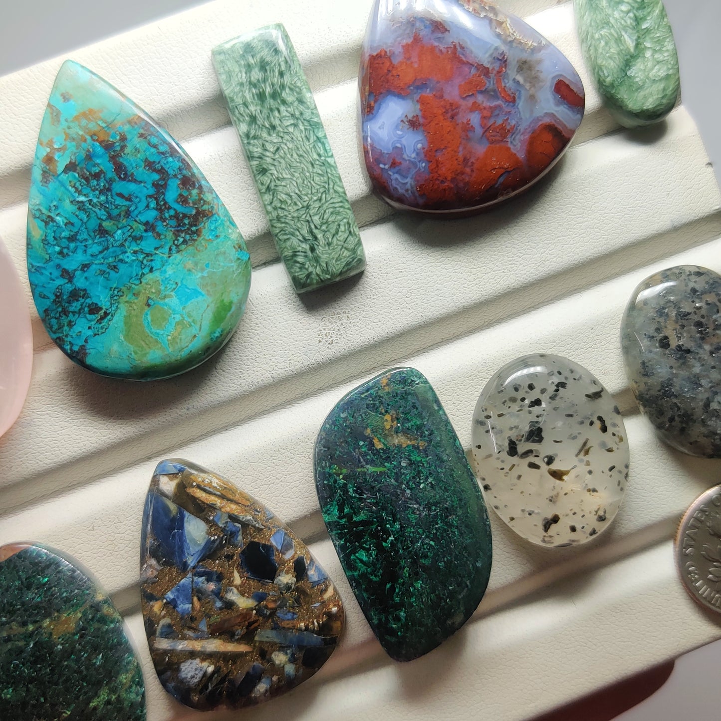 Natural Mix Stone Cabochons for Jewelry Making | Unique Loose Gemstones