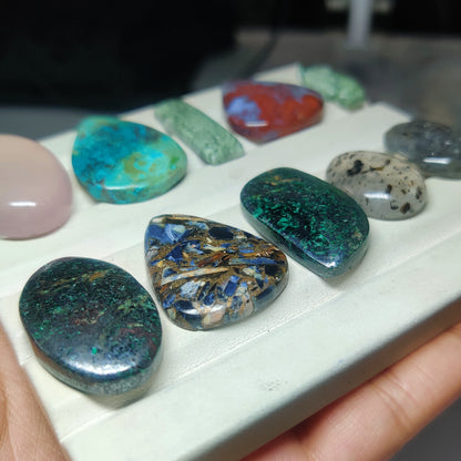 Natural Mix Stone Cabochons for Jewelry Making | Unique Loose Gemstones