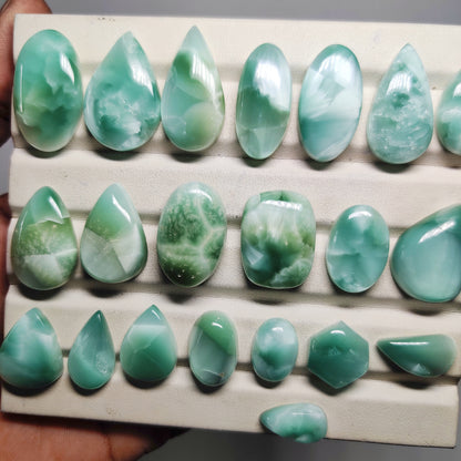 Natural Hemimorphite Gemstone Cabochon | Premium Blue Hemimorphite Loose Stone for Jewelry Making
